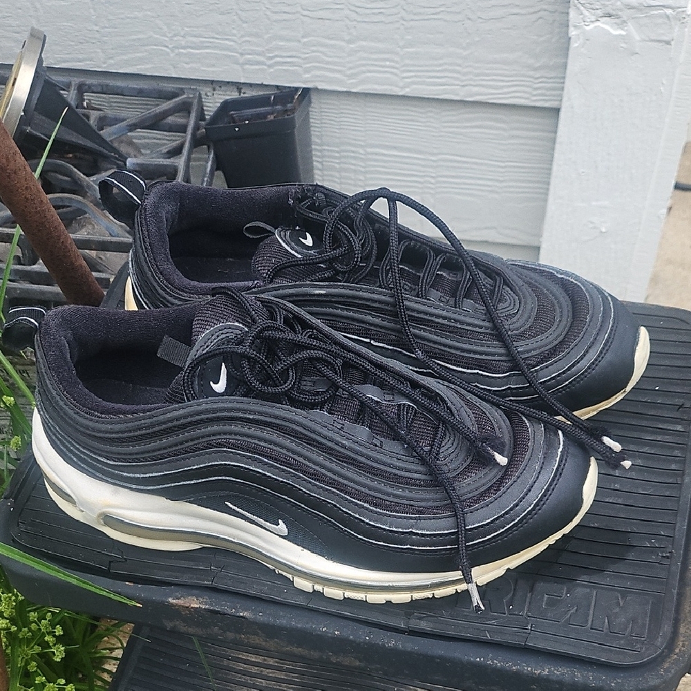 Nike Black and White Air Max 97 Sneakers